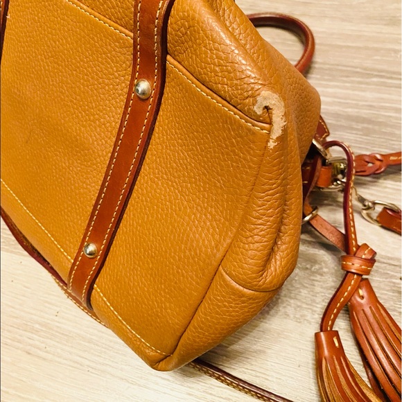 Dooney & Bourke Florentine Leather Mini Domed Buckle Satchel - Picture 9 of 10